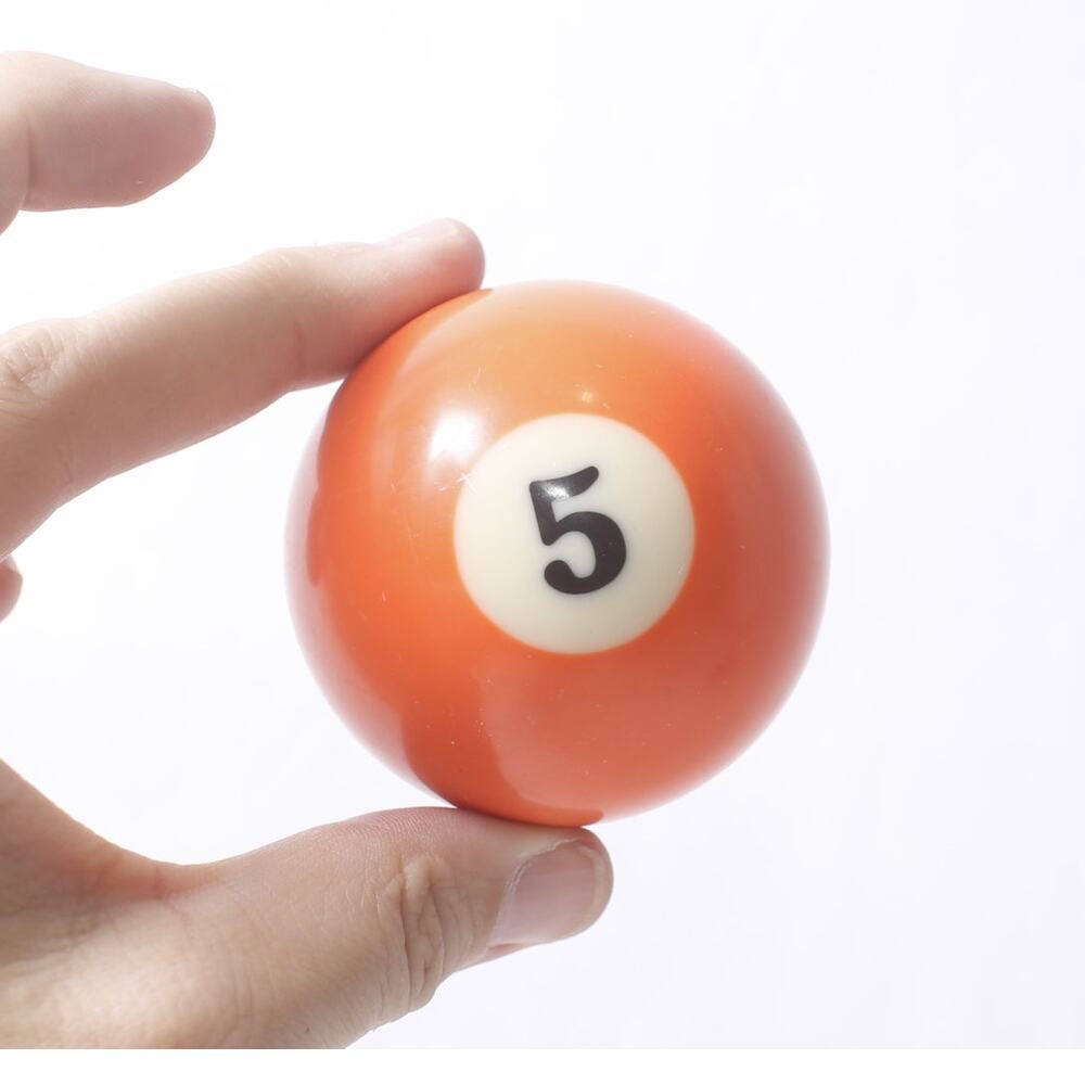 Vintage Number 5 Billiards Pool Table Replacement Ball Orange ~ 260921-WH 1183